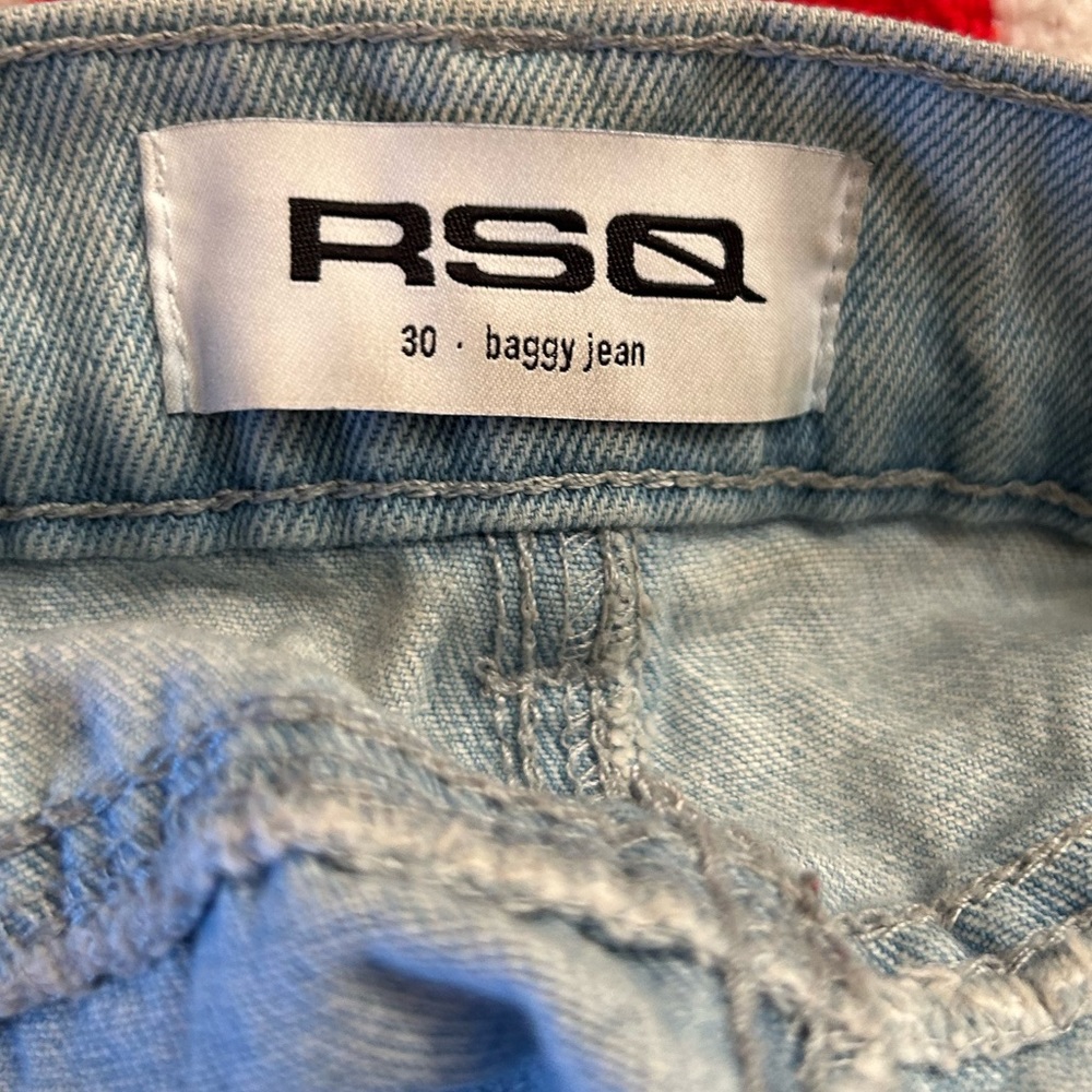RSQ, ripped jeans, light blue, 30 waist, high waisted